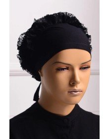 Bone - Dikişli Fırfırlı Bone Bandana