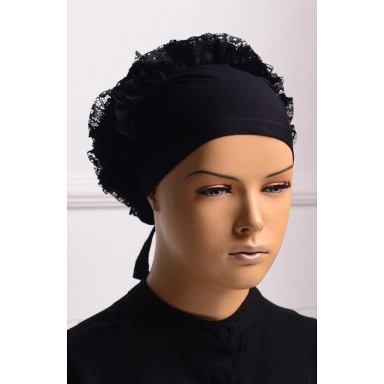 Bone - Dikişli Fırfırlı Bone Bandana