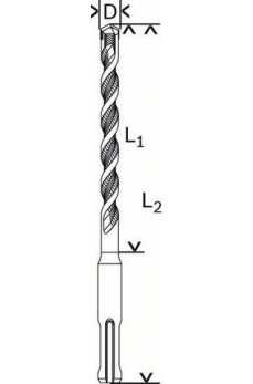 Bosch SDS PLUS-1 7X160 Matkap Ucu