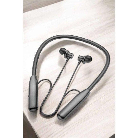 Boyun Askılı Bluetooth Kulaklık Uzun Şarj Süreli Dijital Göstergeli Kablolu