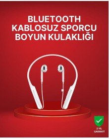 Boyun Askılı Kablosuz Kulaklık – Uzun Süreli Batarya Performansı