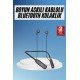 Boyun Bantlı Kablolu Yüksek Ses Kaliteli Bluetooth Kulaklık Uzun Pil Ömrü