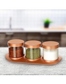 Bronz Baharat Seti Lüx 3lü Set