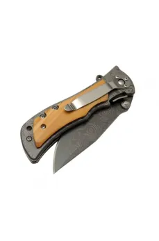 Browning 2-32 Damascus Çakı 20 cm Manuel, Kemerlikli Browning 2-32 Damascus Çakı 20 cm Manuel, Kemerlikli