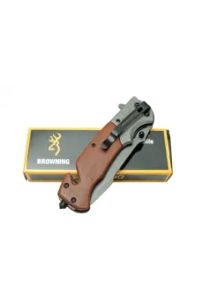 Browning DA308 Kurtarma Çakısı Gül 23 cm Manuel, Kemerlikli Browning DA308 Kurtarma Çakısı Gül 23 cm Manuel, Kemerlikli