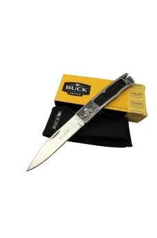 Buck Knives BK-001BRV Kamp Çakı 23 cm - Metal; Kauçuk İşlemeli Sap, Kılıflı Buck Knives BK-001BRV Kamp Çakı 23 cm - Metal; Kauçuk İşlemeli Sap, Kılıflı
