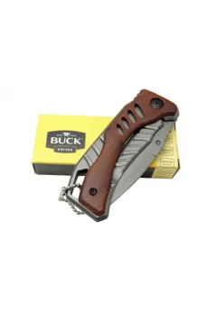 Buck X61 Ahşap Çakı 15,5 cm Manuel, Kemerlikli Buck X61 Ahşap Çakı 15,5 cm Manuel, Kemerlikli