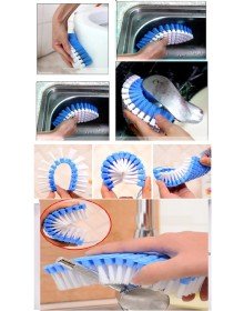 Bükülebilir  Esnek Kenar Köşe Lavabo Temizleme Fırçası Banyo Mutfak Fırçası