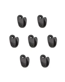 Büyük Tekli Fincan Askı, Dekor Askısı - Siyah, 12x23x30 mm