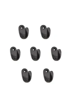 Büyük Tekli Fincan Askı, Dekor Askısı - Siyah, 100 Adet, 12x23x30 mm