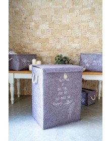 Çamaşır Sepeti - Eşya Saklama Kutusu Keçe - Mega Boy