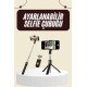 Cep Telefonu Tripod Standı Manyetik Selfie Sopa Bluetooth Uzaktan Kumandalı