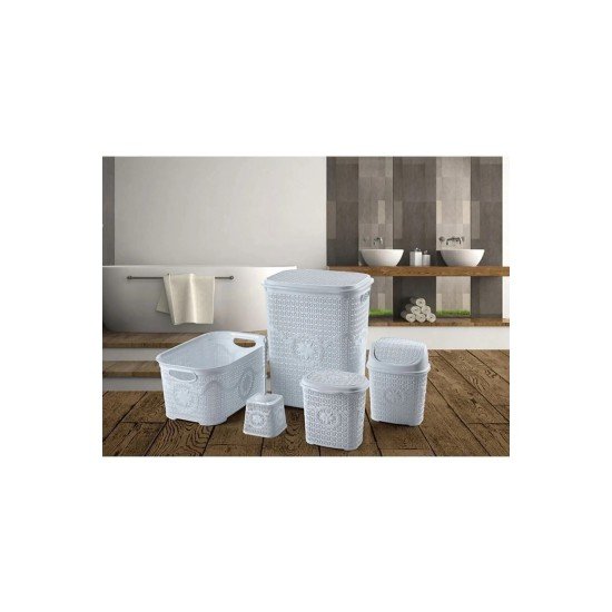 Çeyiz Seti Rattan 5 Parça Örgülü Çeyiz Seti