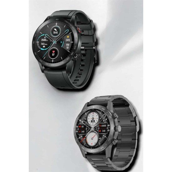 Çift Kordonlu Yüksek Çözünürlüklü Akıllı Saat Uyku İzleyici & Spor Modları