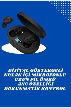 Çift Kulaklık Kampanyası Dokunmatik Kontrol Kulak İçi Yüksek Ses Kaliteli Mikrofonlu