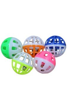 10 Adet Çıngıraklı Evcil Hayvan Oyun Topu