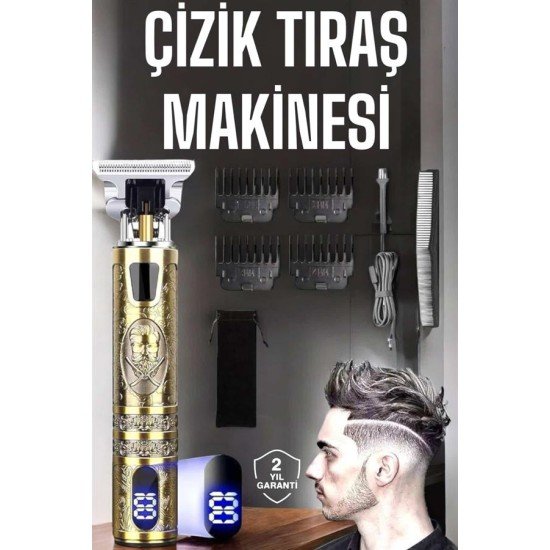Çizik Tıraş Makinesi Şarjlı Paslanmaz Çelik Bıçaklı Uzun Ömürlü
