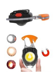 Çok İşlevli Acil Durum Işığı USB Şarjlı Cep Feneri 7 Farklı Mod