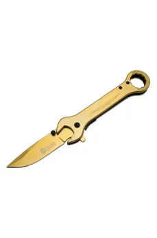 Columbia 8000C Anahtar Görünümlü Gold Kamp Çakı 19 cm - Otomatik, Metal Sap