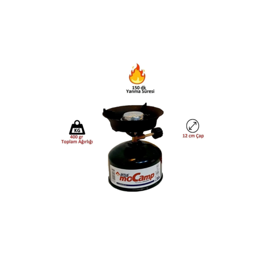 220 gr Gaz Tüpüyle 4 Saat Yanabilen Verimli Kamp Ocağı