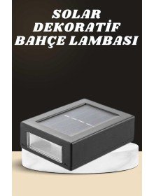Dekoratif Duvar Lambası Solar Güneş Enerjili Bahçe Aydınlatması