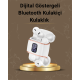 Dijital Göstergeli Bluetooth Kulakiçi Kulaklık – 4’lü Paket, Gürültü Engellemeli
