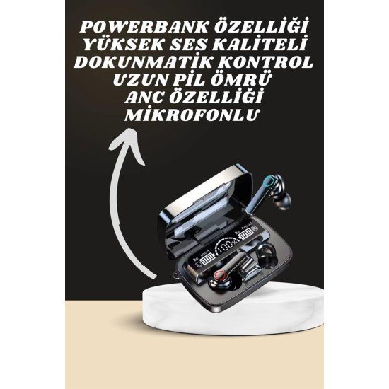 Dijital Göstergeli Powerbank Kulaklık ve 7 Kordonlu Yeni Nesil Akıllı Saat Amoled Ekran Dijital Göstergeli Powerbank Kulaklık ve 7 Kordonlu Yeni Nesil Akıllı Saat Amoled Ekran