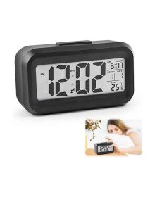 Dijital Işıklı Alarmlı Çalışma Masası Ekran Pilli Çalar Saat