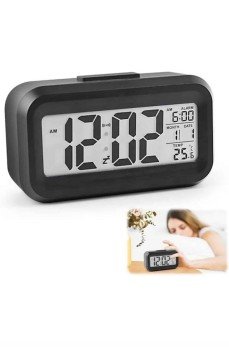 Dijital Işıklı Alarmlı Çalışma Masası Ekran Pilli Çalar Saat