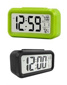 Dijital Masa Saati Termometre Takvim Led Ekran Pilli Ev Ofis Masası