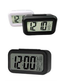 Dijital Masa Saati Termometreli Takvim Çalar Saat Led Ekran Pilli