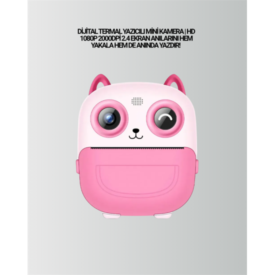 2.4” Ekranlı Mini Kamera – 1080p Kayıt + Mürekkepsiz Yazdırma 2.4” Ekranlı Mini Kamera – 1080p Kayıt + Mürekkepsiz Yazdırma