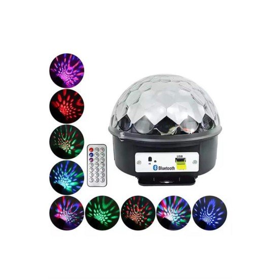 Disko Topu Renkli Işıklı Lazer Parti Bluetooth Bağlantılı Led Küre Disko Topu Renkli Işıklı Lazer Parti Bluetooth Bağlantılı Led Küre