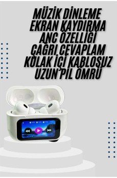 Dokunmatik Ekranlı Air Pro 2 ANC Kulaklık Kablosuz Çok Fonksiyonlu