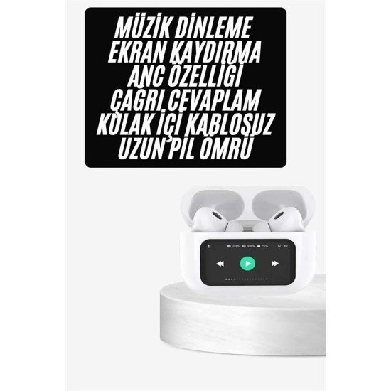Dokunmatik Ekranlı ANC/ENC Yeni Nesil Pro Bluetooth Kulaklık Dokunmatik Ekran