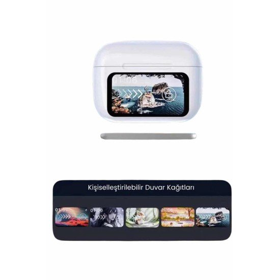 Dokunmatik Ekranlı ANC/ENC Yeni Nesil Pro Bluetooth Kulaklık Dokunmatik Ekran