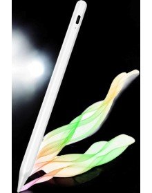 Dokunmatik Kalem Beyaz Şarjlı Yedek Uçlu Android ve İOS Uyumlu