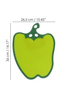 Dolma Biber Figürlü Kaydırmaz Kesme Tahtası Doğrama Panosu