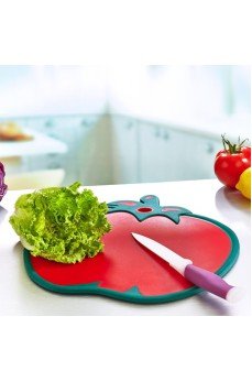 Domates Figürlü Kaydırmaz Kesme Tahtası Doğrama Panosu