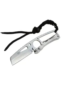 DPX Gear Hit Cutter TX01 Outdoor Kamp Bıçağı Metal 19 cm - İpli Sap, Kılıflı