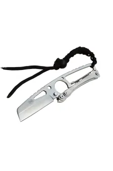 DPX Gear Hit Cutter TX01 Outdoor Kamp Bıçağı Metal 19 cm - İpli Sap, Kılıflı