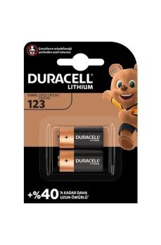 Duracell 123A 3 Volt Lityum Pil 2 Adet