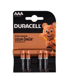 Duracell Alkalin Pil AAA 4'' lü Paket