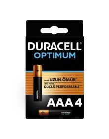 Duracell Optimum Alkalin Pil AAA 4'' lü Paket