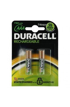 Duracell Şarjedilebilir İnce Kalem Pil 2'li AAA 750 mAh