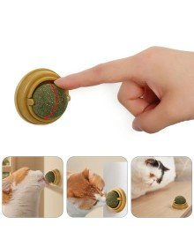 Duvara Yapışan Dönen Kedi Nanesi Cat Oyun Topu Doğal Kedi Oyuncağı