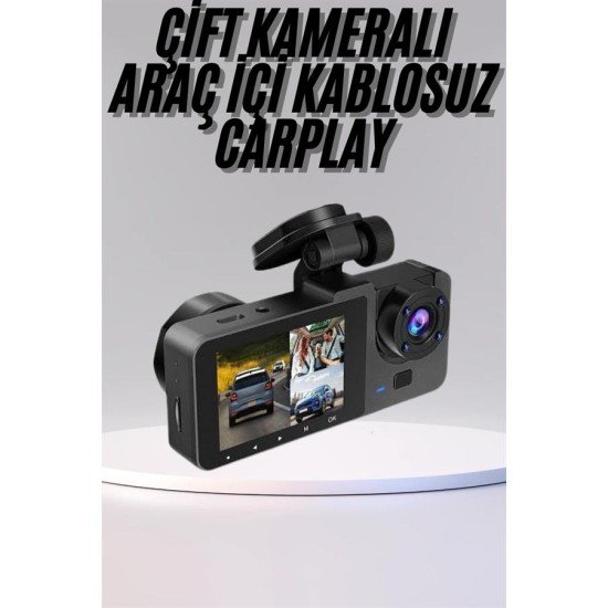 DVR Araç İçi Kamera Hareket Algılayabilen 1080P CarPlay Video Kaydedici