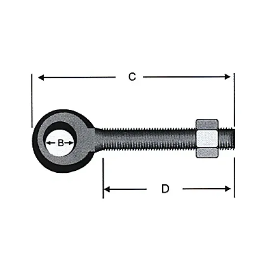 Delikli, Gözlü Civata M10 - 50 Adet Delikli, Gözlü Civata M10 - 50 Adet
