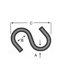 ES - S Kanca 3,25x50 - 100 Adet