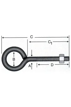 Kaynaklı Civata M8x160 - 50 Adet Kaynaklı Civata M8x160 - 50 Adet